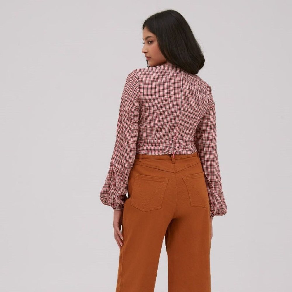 Fifth Label RADIANT LONG SLEEVE TOP PINK CHECK - Picture 3 of 5